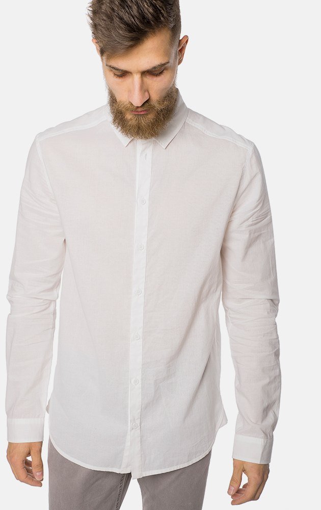 Рубашка белая с длинными рукавами 0